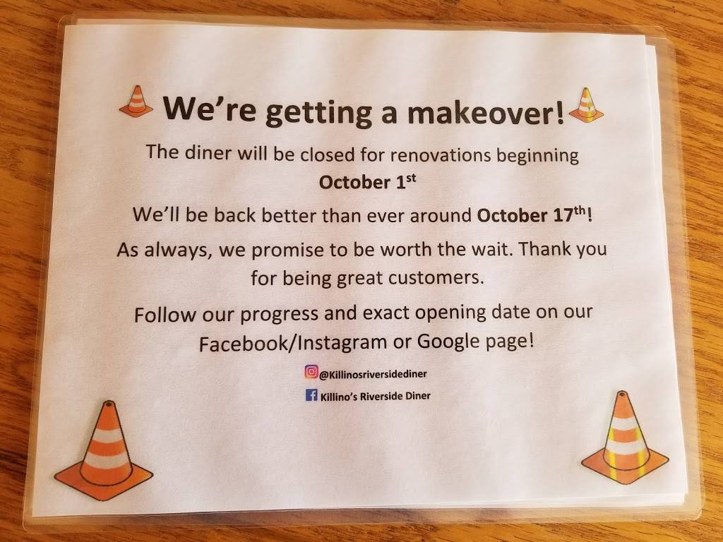 Killinos Riverside Diner | restaurant | 9663 River Rd, Marcy, NY 13403, USA | 3157977709 OR +1 315-797-7709