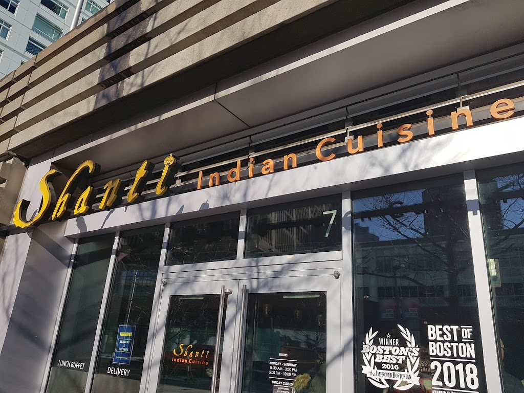 Shanti Restaurant - Cambridge | restaurant | 7 Broad Canal Way, Cambridge, MA 02142, USA | 6177145051 OR +1 617-714-5051