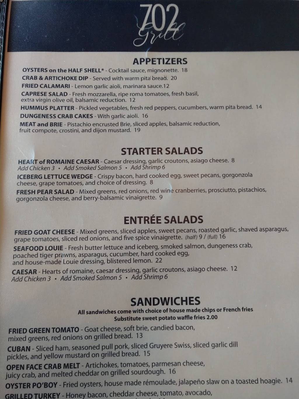 702 Grill | restaurant | 700 4th Ave E, Olympia, WA 98506, USA | 3605155175 OR +1 360-515-5175