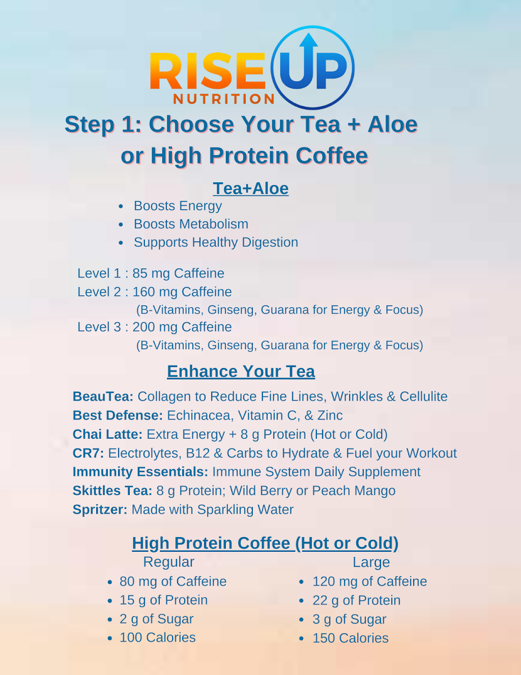 Rise Up Nutrition | restaurant | 319 E Jimmie Leeds Rd, Galloway, NJ 08205, USA | 6092416646 OR +1 609-241-6646