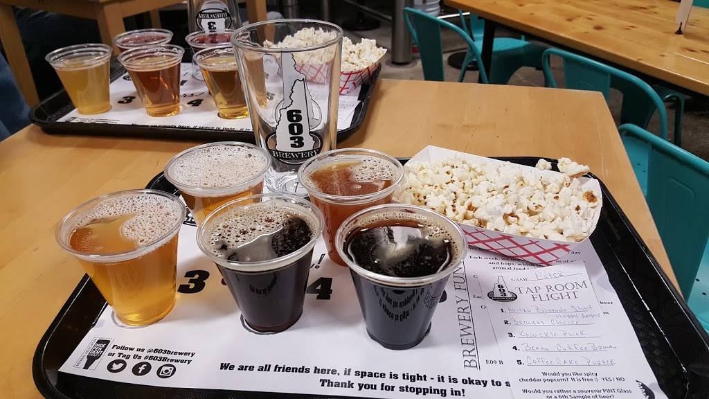 603 Brewery & Beer Hall | meal takeaway | 42 Main St, Londonderry, NH 03053, USA | 6034046123 OR +1 603-404-6123