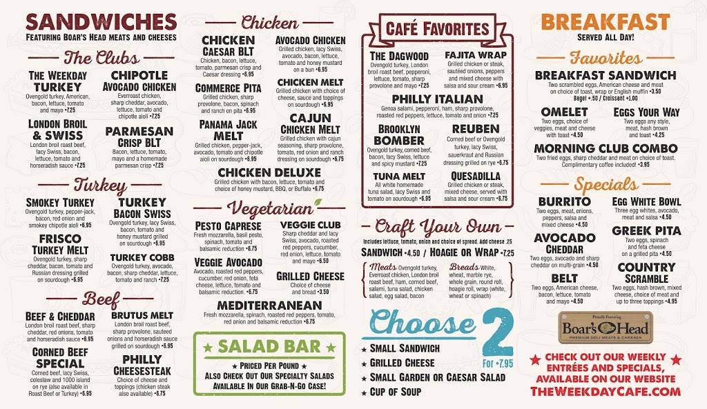 The Weekday Cafe | cafe | 790 Township Line Rd #100, Yardley, PA 19067, USA | 2159682829 OR +1 215-968-2829