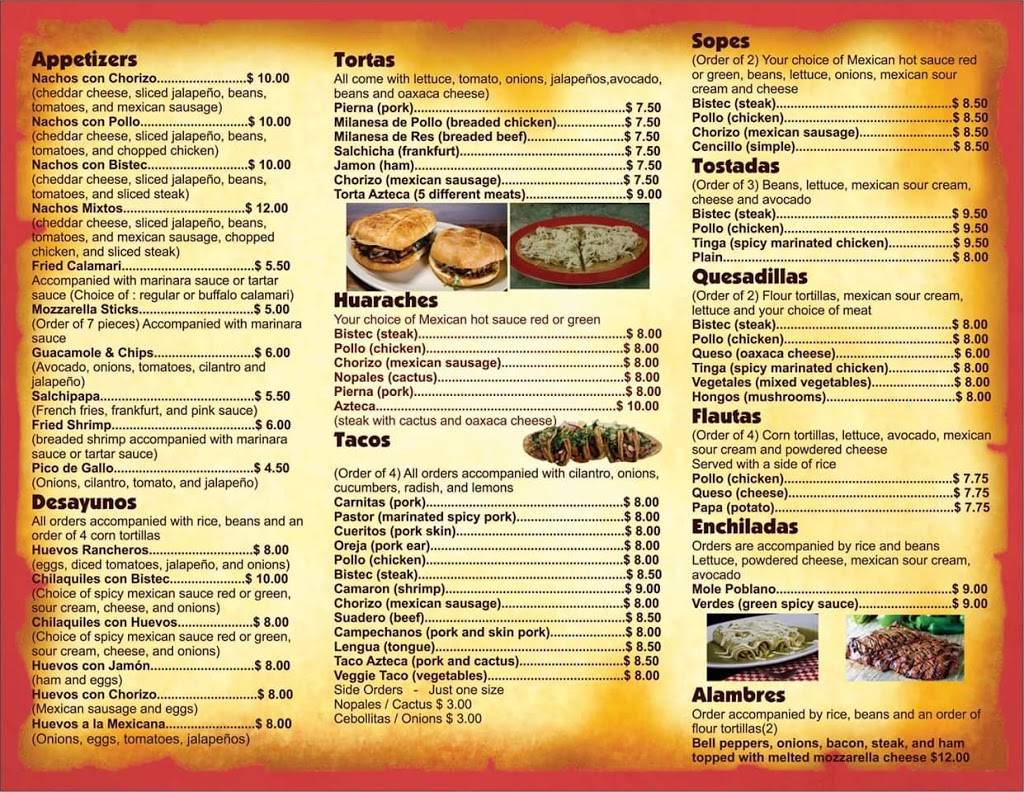 Rincon Azteca | restaurant | 669 Bloomfield Ave, West Caldwell, NJ 07006, USA | 9733969533 OR +1 973-396-9533