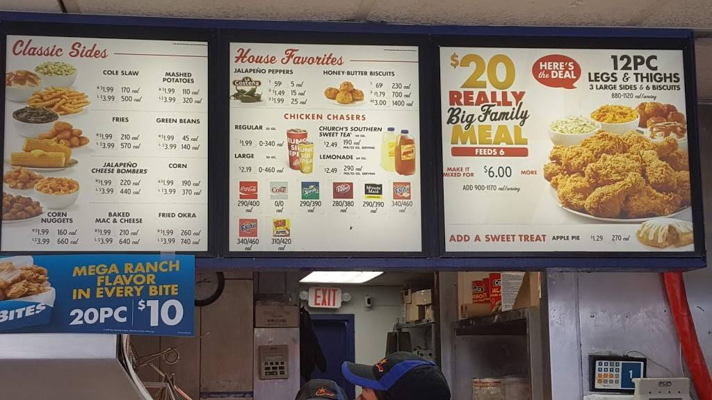 Churchs Chicken | restaurant | 4901 Greenwood Dr, Corpus Christi, TX 78416, USA | 3618528707 OR +1 361-852-8707