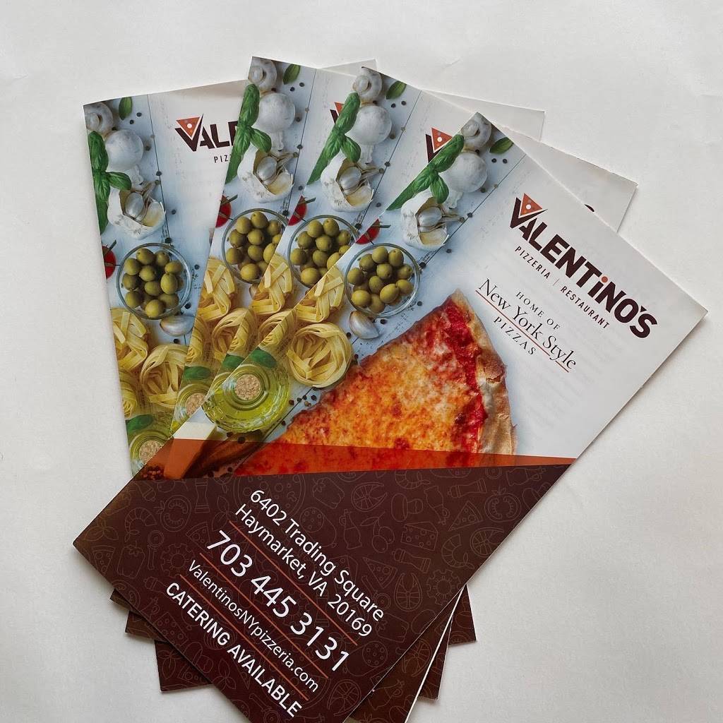 Valentino’s Pizzeria & Restaurant | restaurant | 6402 Trading Square, Haymarket, VA 20169, USA | 7034453130 OR +1 703-445-3130