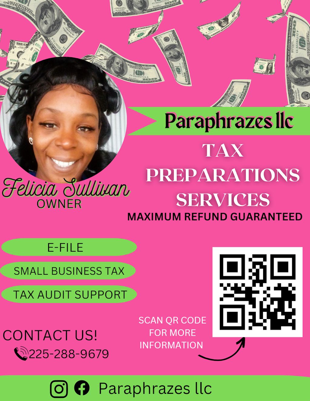 Paraphrazes llc | meal takeaway | 306 S 18th St, Baton Rouge, LA 70802, USA | 2252889679 OR +1 225-288-9679