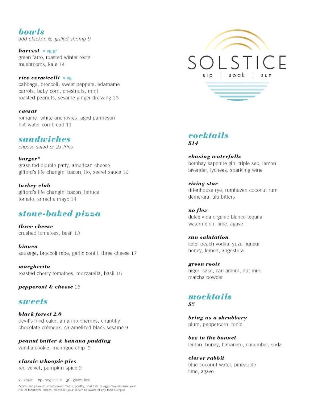 Solstice | restaurant | 1000 Broadway, Nashville, TN 37203, USA | 5017663516 OR +1 501-766-3516