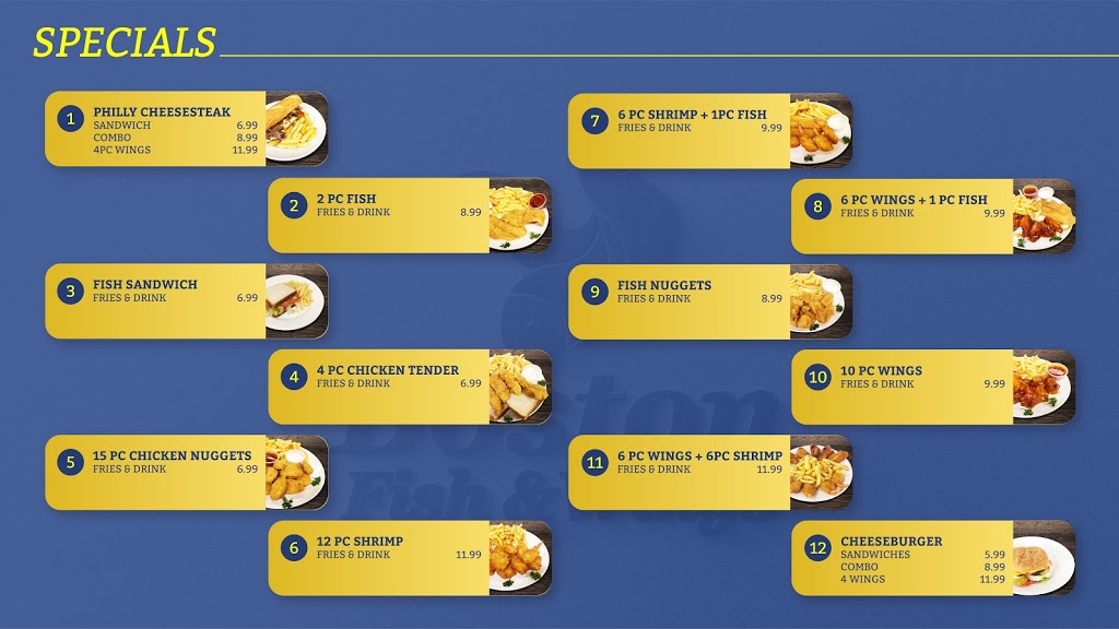 Boston fish & wings | restaurant | 2711 Lamar Ave, Memphis, TN 38114, USA | 9013104600 OR +1 901-310-4600