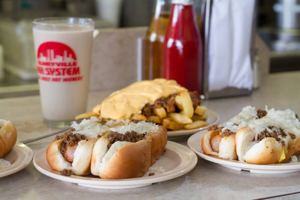 Olneyville New York System Restaurant | restaurant | 18 Plainfield St, Providence, RI 02909, USA | 4016219500 OR +1 401-621-9500