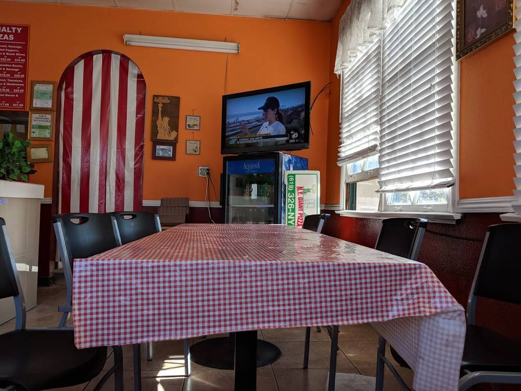 N Y Giant Pizza | restaurant | 2555 Morena Blvd, San Diego, CA 92110, USA | 6193266969 OR +1 619-326-6969