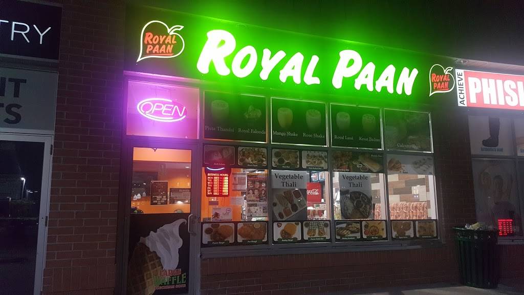 Royal Paan | restaurant | 3050 Artesian Dr Unit 9, Mississauga, ON L5M 7P5, Canada | 9056089999 OR +1 905-608-9999