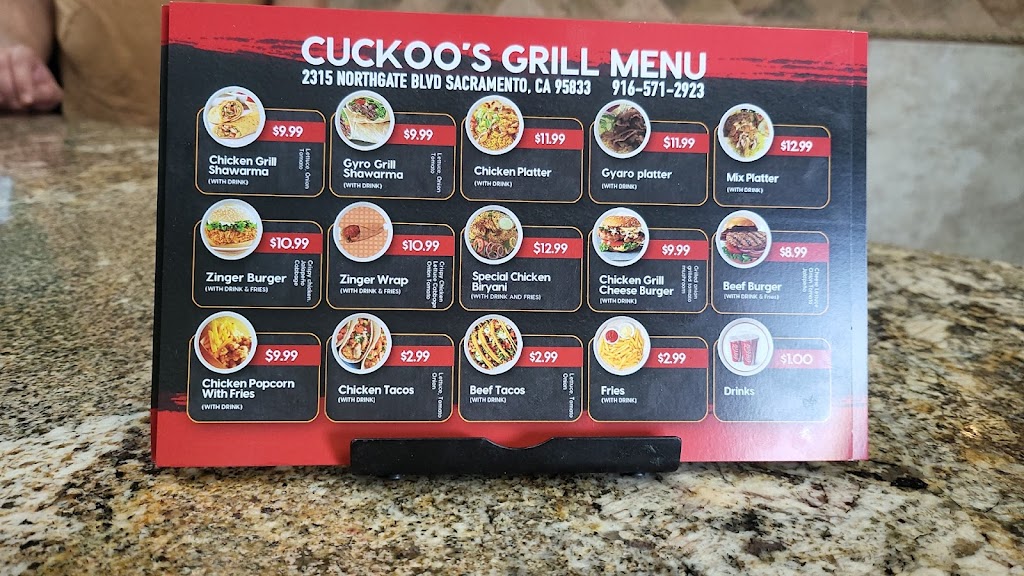 Cuckoo’s Grill | restaurant | 2315 Northgate Blvd, Sacramento, CA 95833, USA | 9165712923 OR +1 916-571-2923