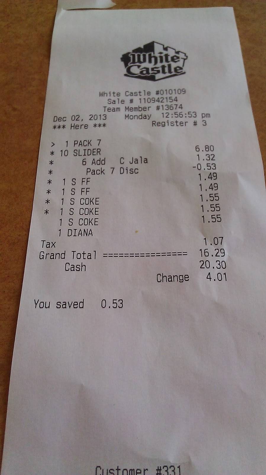 White Castle | restaurant | 7921 Indianapolis Blvd, Hammond, IN 46324, USA | 2198441296 OR +1 219-844-1296