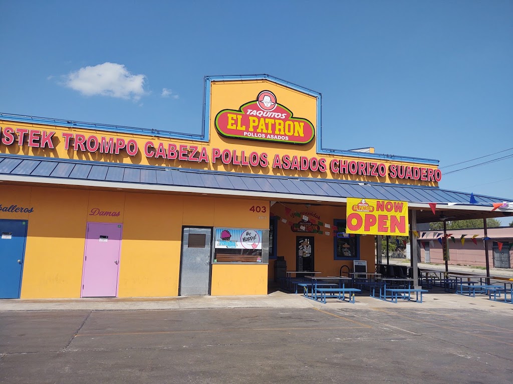 Taquitos El Patron Pollos Asados | restaurant | 403 Culebra Rd, San Antonio, TX 78201, USA | 2108174920 OR +1 210-817-4920