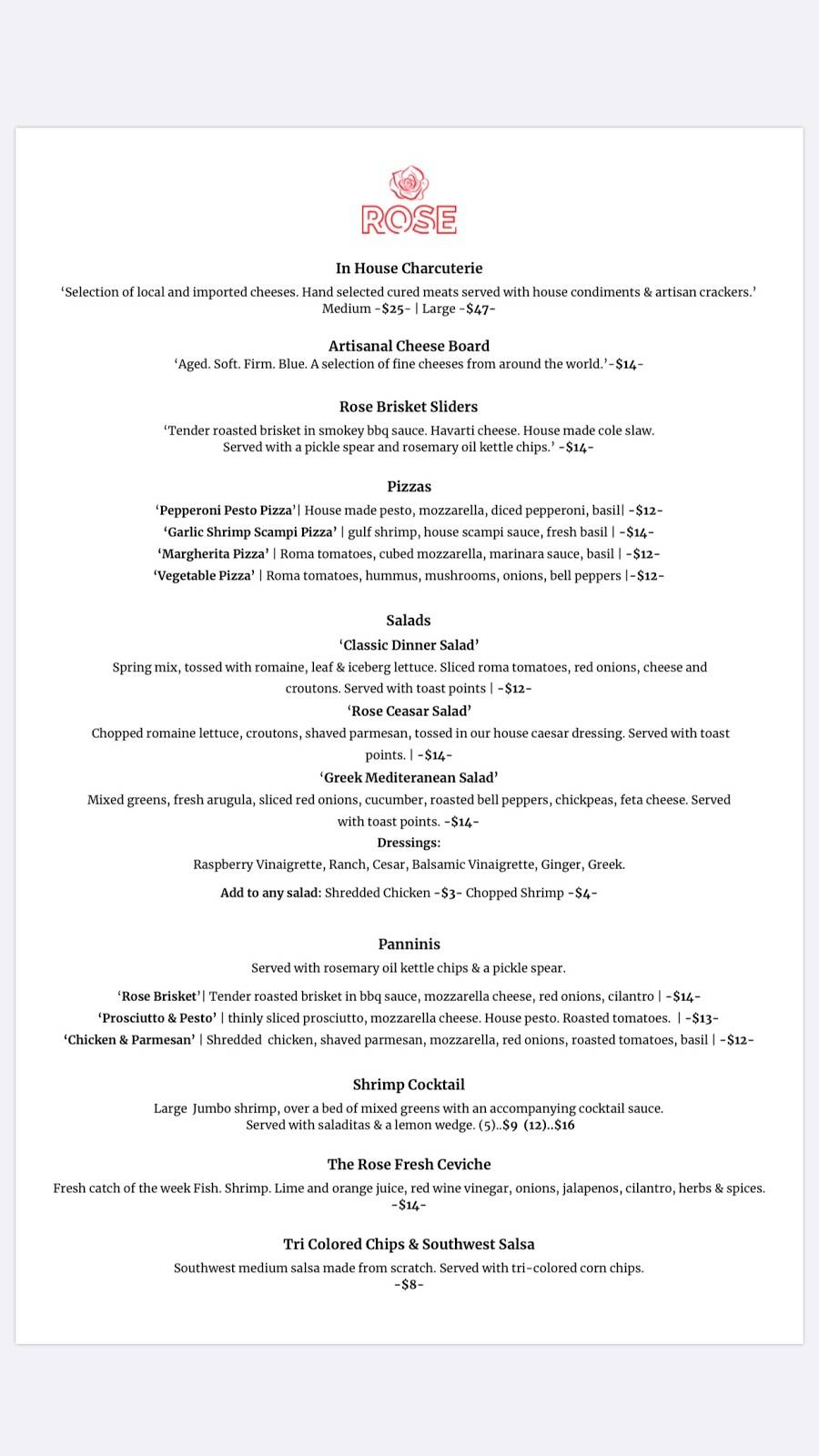 Rose Rooftop & Restaurant | restaurant | 20 Waterway Ave Ste #200, The Woodlands, TX 77380, USA | 8323415142 OR +1 832-341-5142