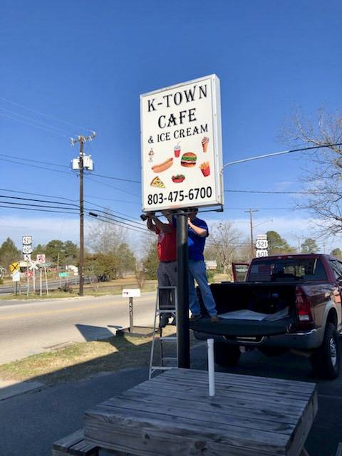 K-Town Cafe & Ice Cream | restaurant | 421 Hampton St, Kershaw, SC 29067, USA | 8034756700 OR +1 803-475-6700
