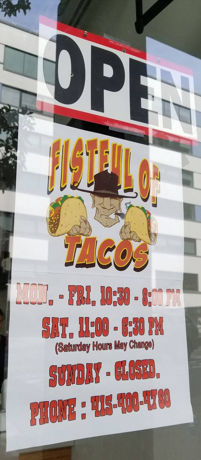 Fistful of Tacos | meal takeaway | 201 Harrison St C2, San Francisco, CA 94105, USA | 4154004780 OR +1 415-400-4780