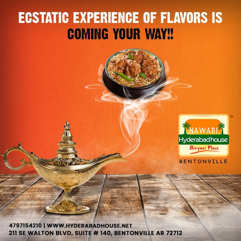 Nawabi Hyderabad House Biryani Place Bentonville | restaurant | 211 SE Walton Blvd SUITE 140, Bentonville, AR 72712, USA | 4797154210 OR +1 479-715-4210