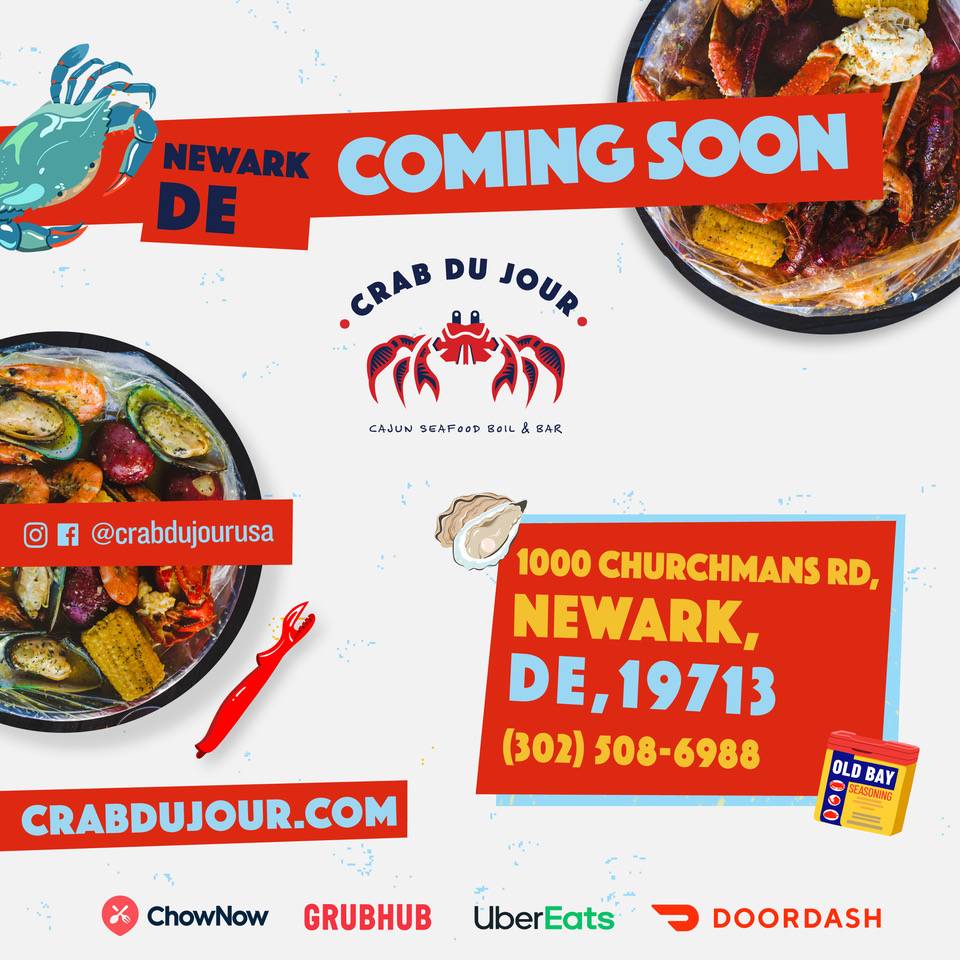 Crab Du Jour Cajun Seafood & Bar | restaurant | 1000 Churchmans Rd, Newark, DE 19713, USA | 3025086988 OR +1 302-508-6988