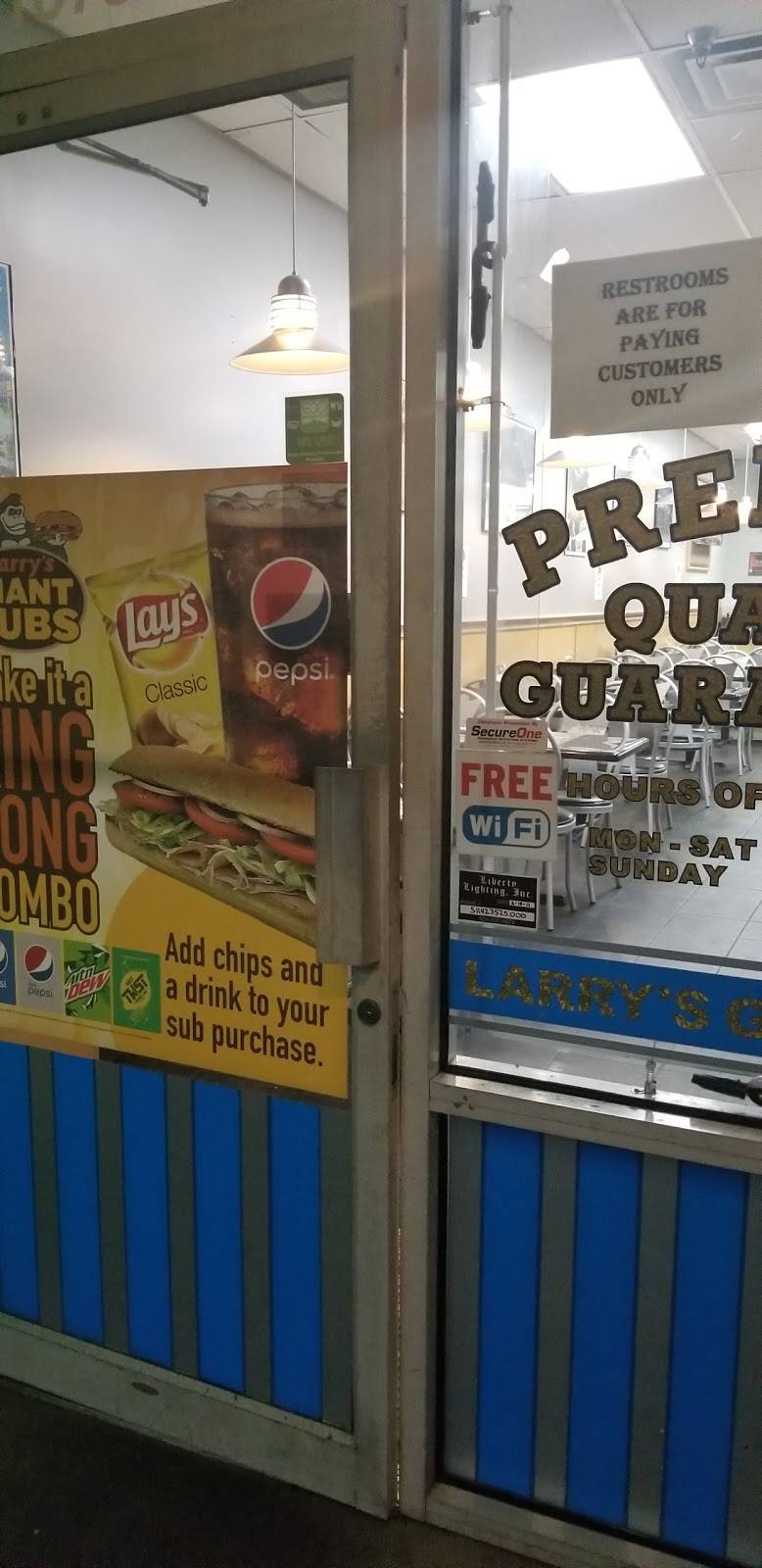 Larrys Giant Subs | restaurant | 10750 Atlantic Blvd # 14, Jacksonville, FL 32225, USA | 9046426980 OR +1 904-642-6980