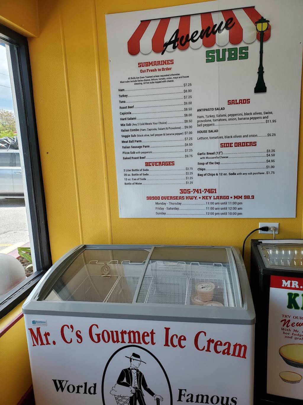 Avenue Subs Key Largo | restaurant | 98900 Overseas Hwy, Key Largo, FL 33037, USA | 3057417461 OR +1 305-741-7461