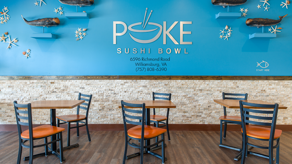 Poke Sushi Bowl Williamsburg | meal takeaway | 6596 Richmond Rd, Williamsburg, VA 23188, USA | 7578086390 OR +1 757-808-6390