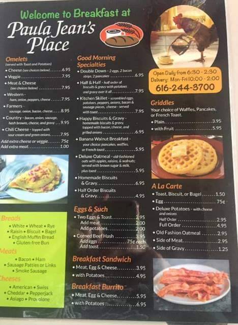 Paula Jeans Place | restaurant | 215 E State St, Belding, MI 48809, USA | 6162443700 OR +1 616-244-3700