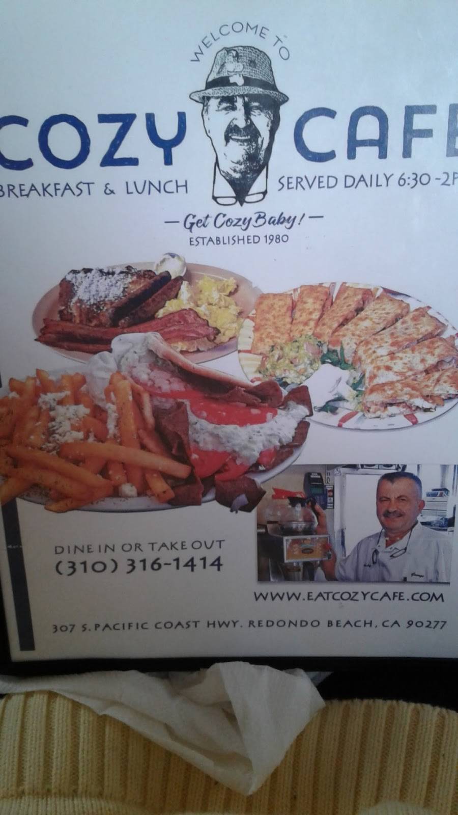 Cozy Cafe | restaurant | 307 S Pacific Coast Hwy, Redondo Beach, CA 90277, USA | 3103161414 OR +1 310-316-1414