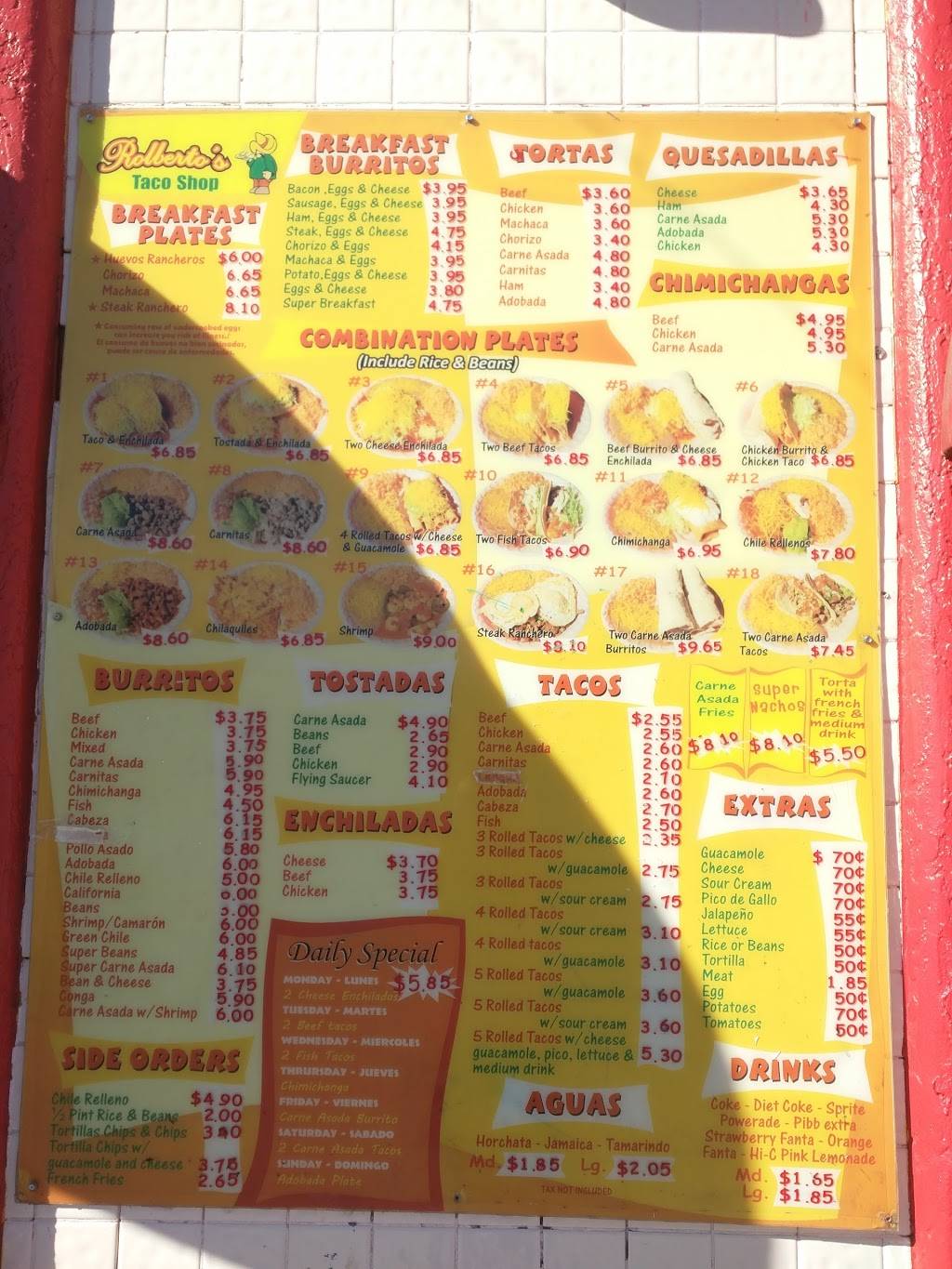 Rolbertos | restaurant | 5032 N 7th St, Phoenix, AZ 85014, USA | 6022742616 OR +1 602-274-2616