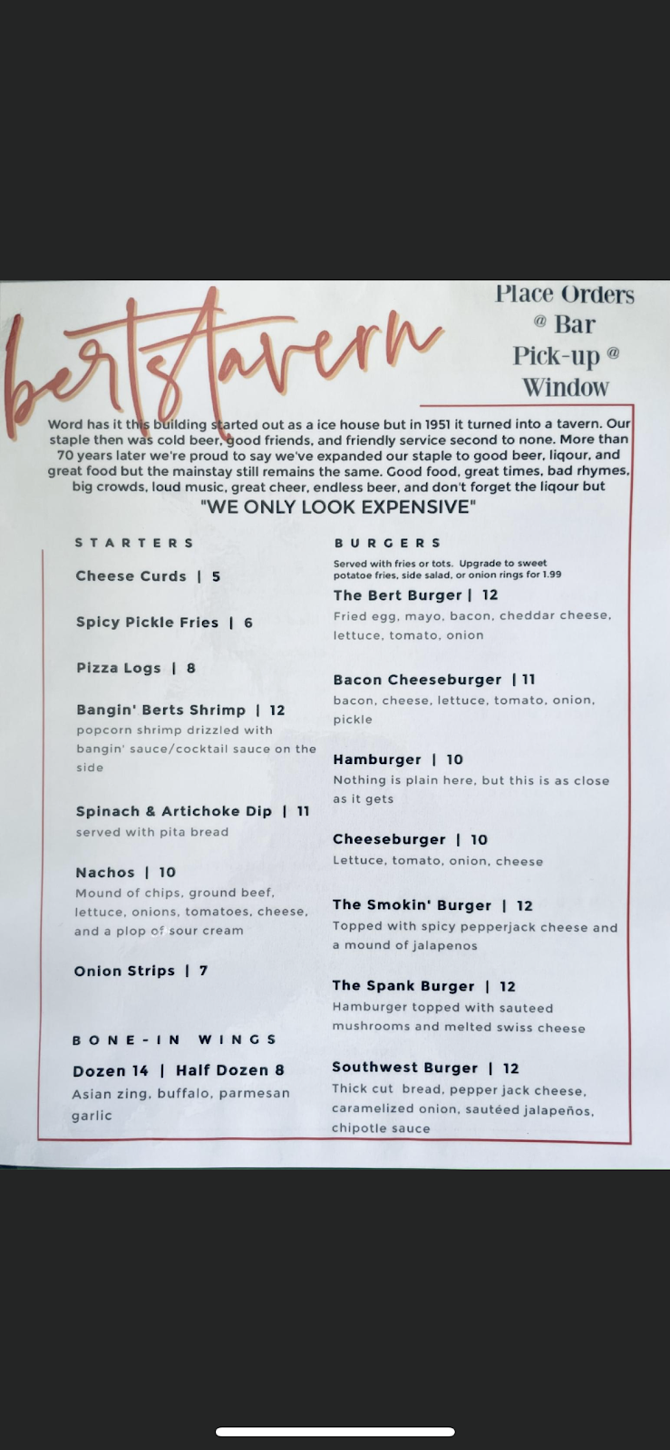 Berts Tavern | restaurant | 115 N Fry St, Yates Center, KS 66783, USA | 6203125004 OR +1 620-312-5004