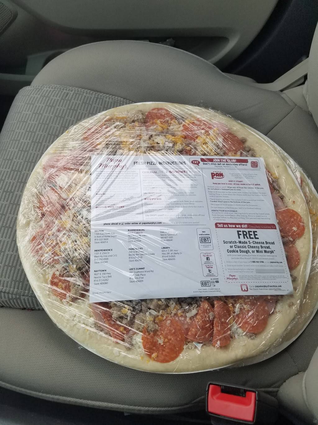 Papa Murphys | Take N Bake Pizza | meal takeaway | 1531 East 23rd St S Suite B, Independence, MO 64055, USA | 8162524500 OR +1 816-252-4500