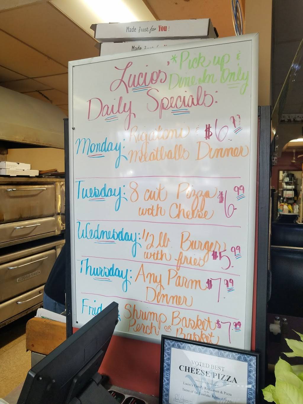 Lucios | restaurant | 35583 Lakeshore Blvd, Eastlake, OH 44095, USA | 4409425252 OR +1 440-942-5252