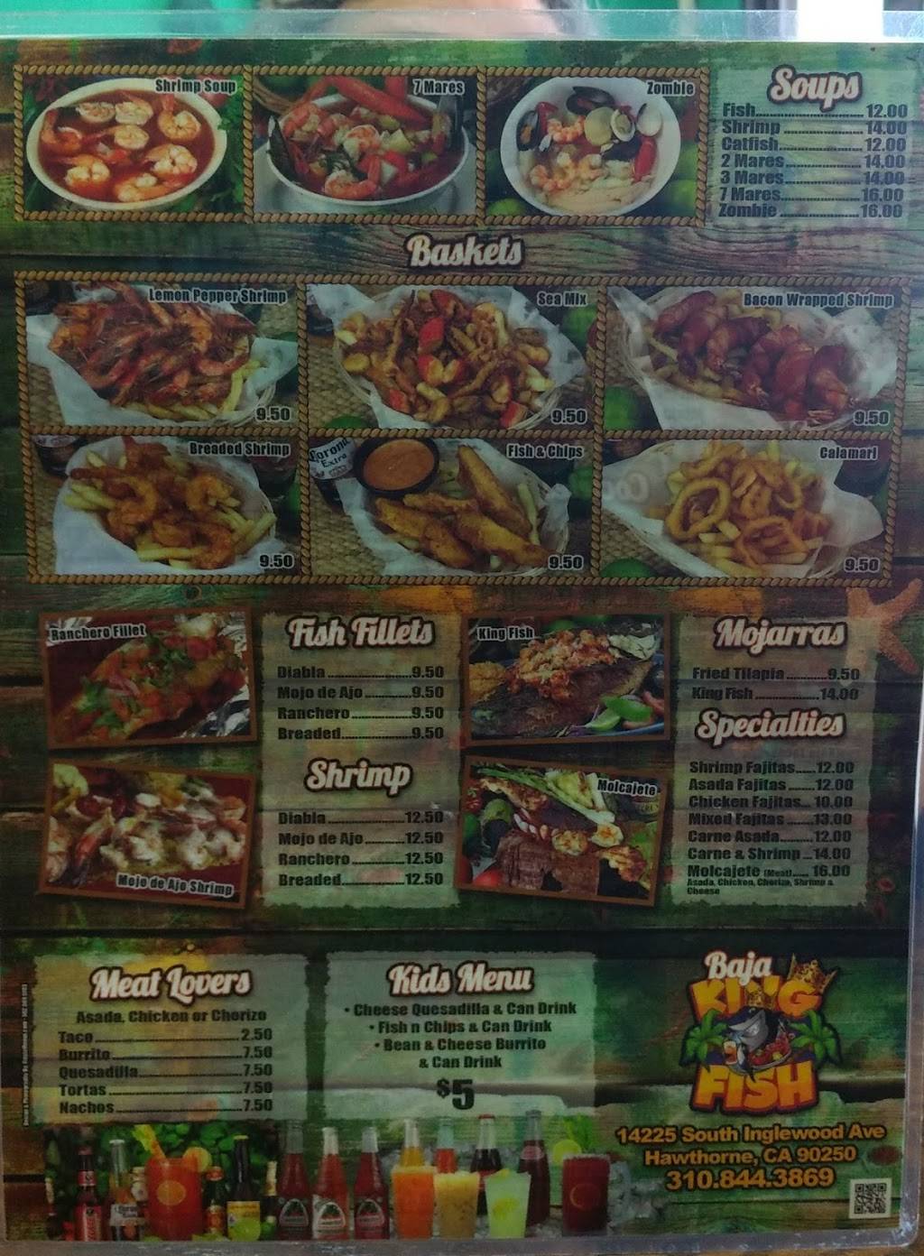 Baja King Fish Tacos and Mariscos | restaurant | 14225 S Inglewood Ave, Hawthorne, CA 90250, USA | 3108443869 OR +1 310-844-3869