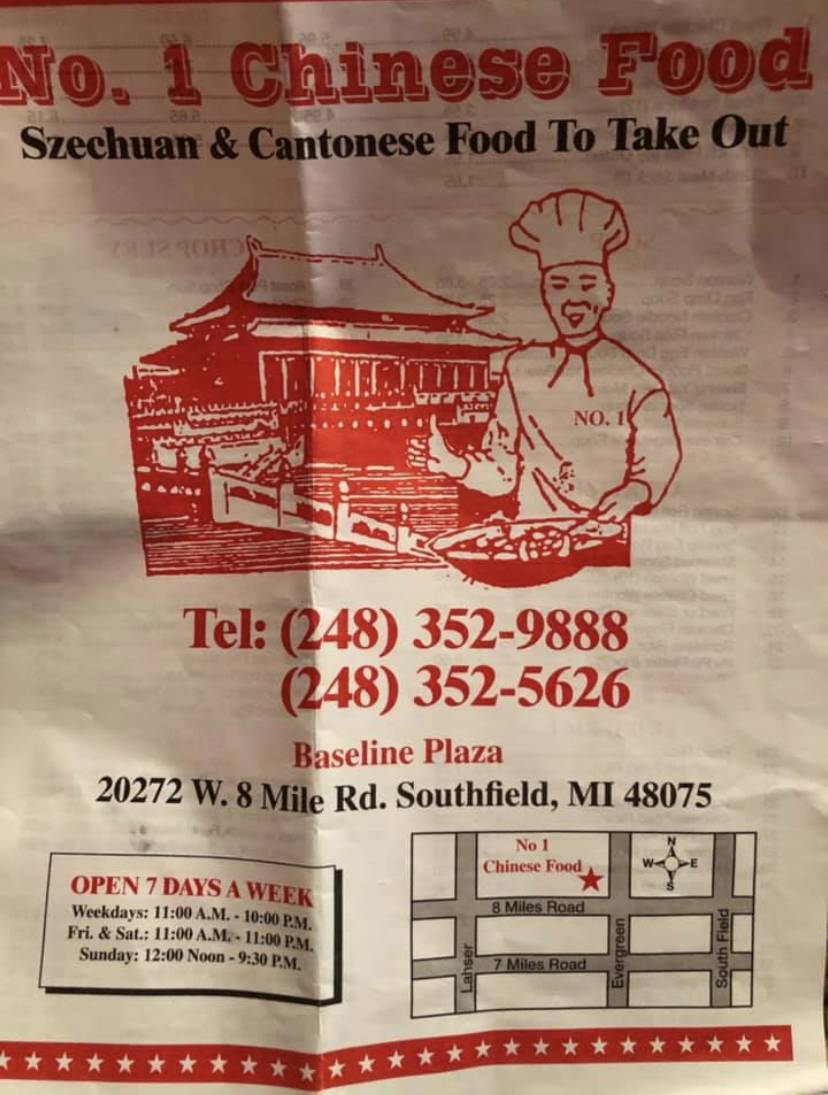 No 1 Chinese Food | restaurant | 20272 Eight Mile Rd, Southfield, MI 48075, USA | 2483529888 OR +1 248-352-9888