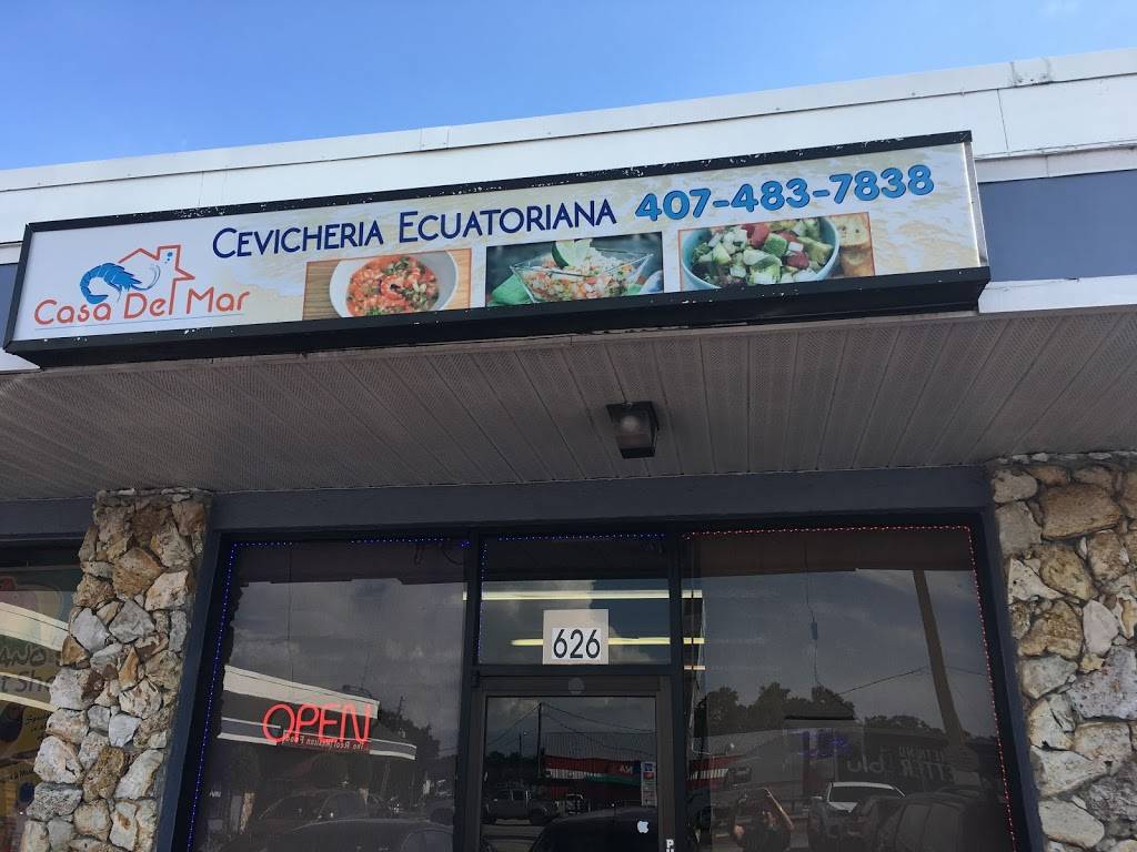Casa Del Mar Cevicheria Ecuatoriana | restaurant | 626 E Vine St, Kissimmee, FL 34744, USA | 4074837838 OR +1 407-483-7838