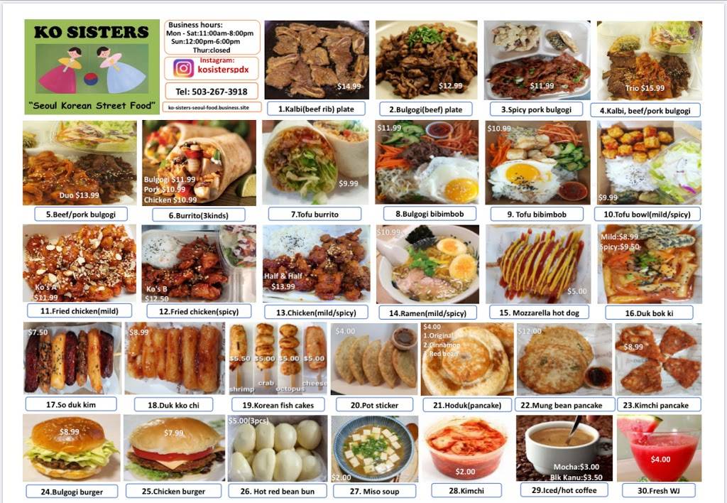 Ko Sisters Seoul Food | restaurant | 1825 N Williams Ave #6, Portland, OR 97227, USA | 5032673918 OR +1 503-267-3918
