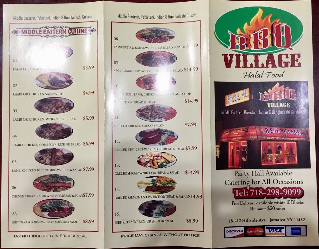 Village Palace BBQ | restaurant | 18112 Hillside Avenue, Jamaica, NY 11432, USA | 7182989099 OR +1 718-298-9099