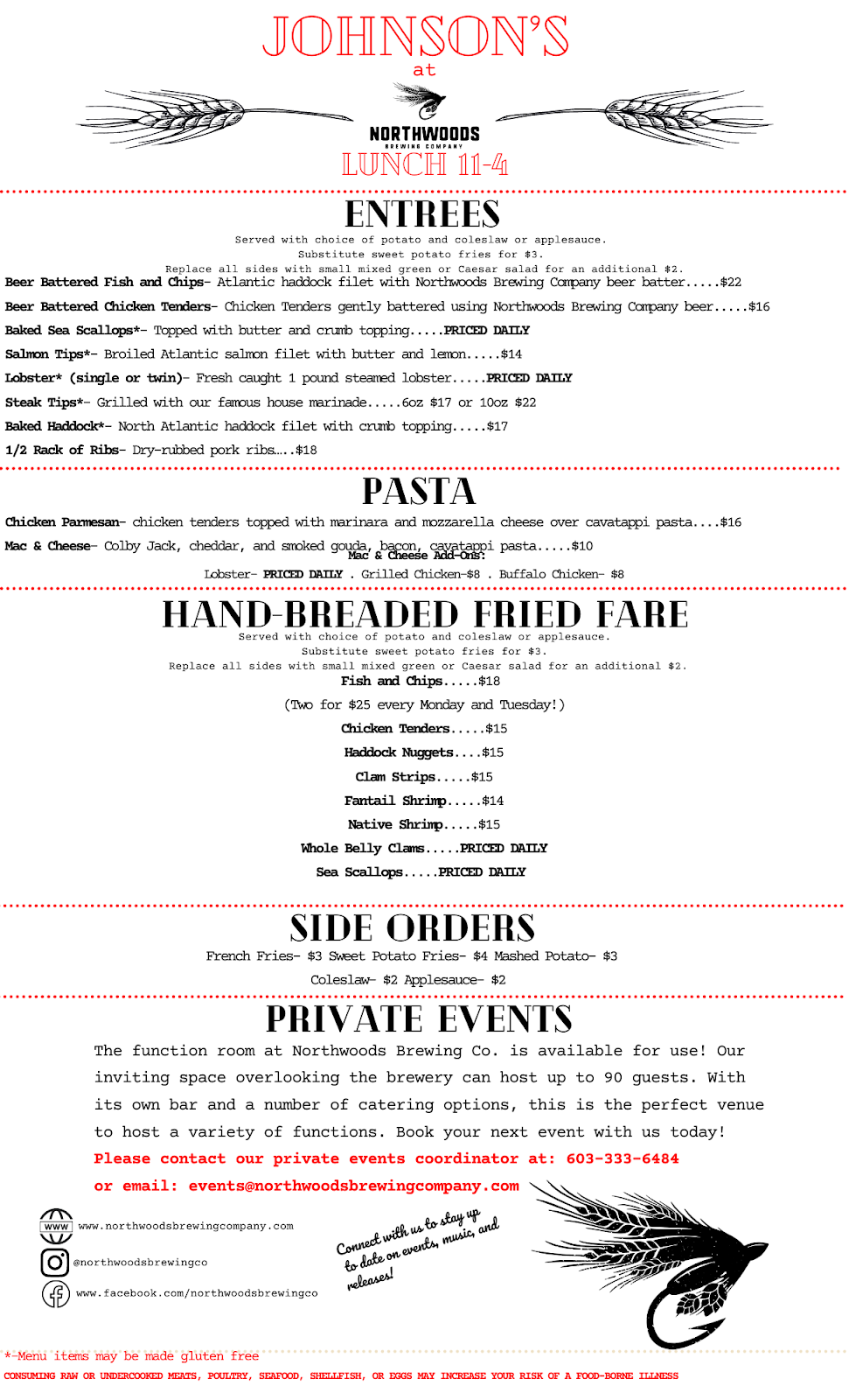 The Original Johnsons Dairy Bar at Northwoods Brewing Company | restaurant | 1334 1st New Hampshire Turnpike, Northwood, NH 03261, USA | 6039427300 OR +1 603-942-7300