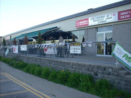 Dimitris Restaurant & Nikos Patio | restaurant | 609 William St, Cobourg, ON K9A 3A5, Canada | 2892521609 OR +1 289-252-1609