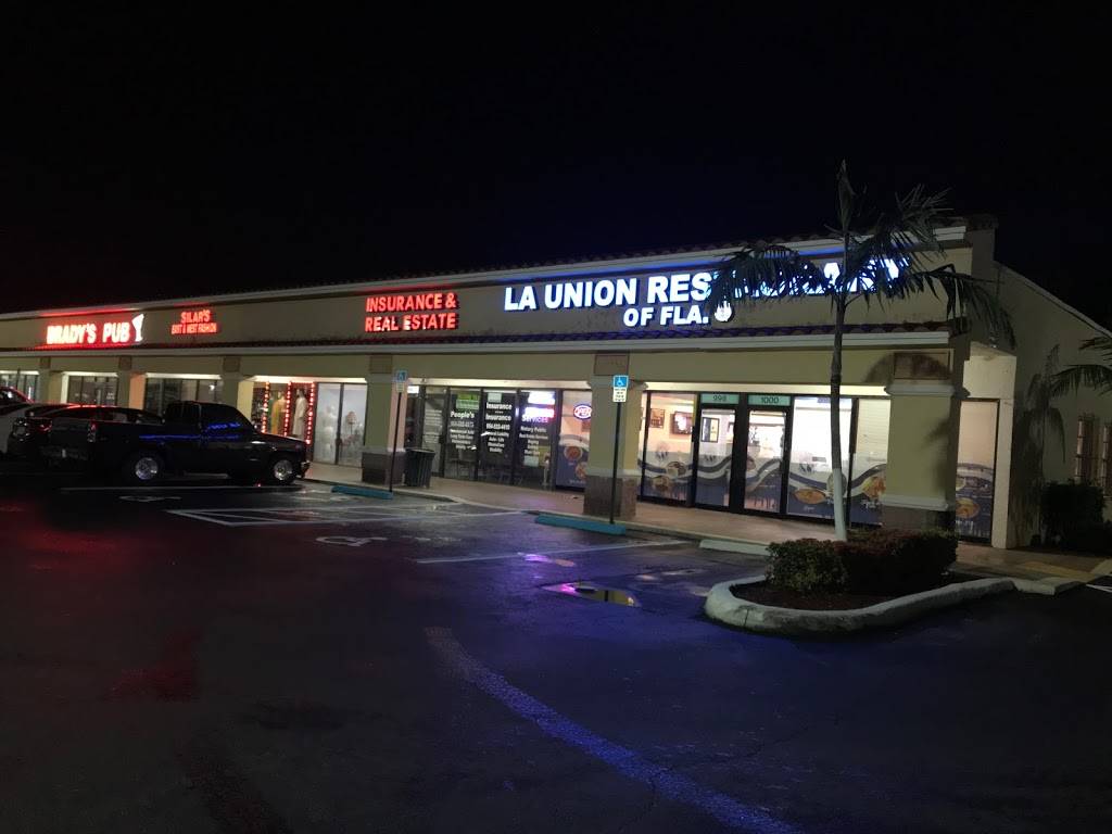 La Union Restuarant Of Fla | restaurant | 998 S State Rd 7, Margate, FL 33068, USA | 9549516000 OR +1 954-951-6000