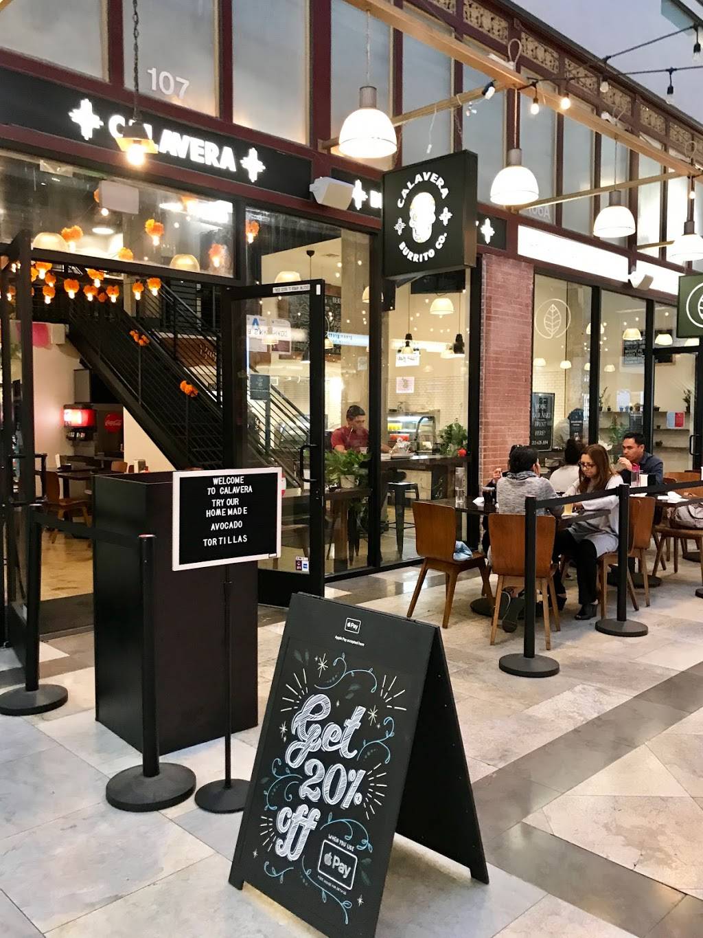 Calavera Burrito Co. | restaurant | 541 S Spring St Suite 107, Los Angeles, CA 90013, USA | 2136283094 OR +1 213-628-3094