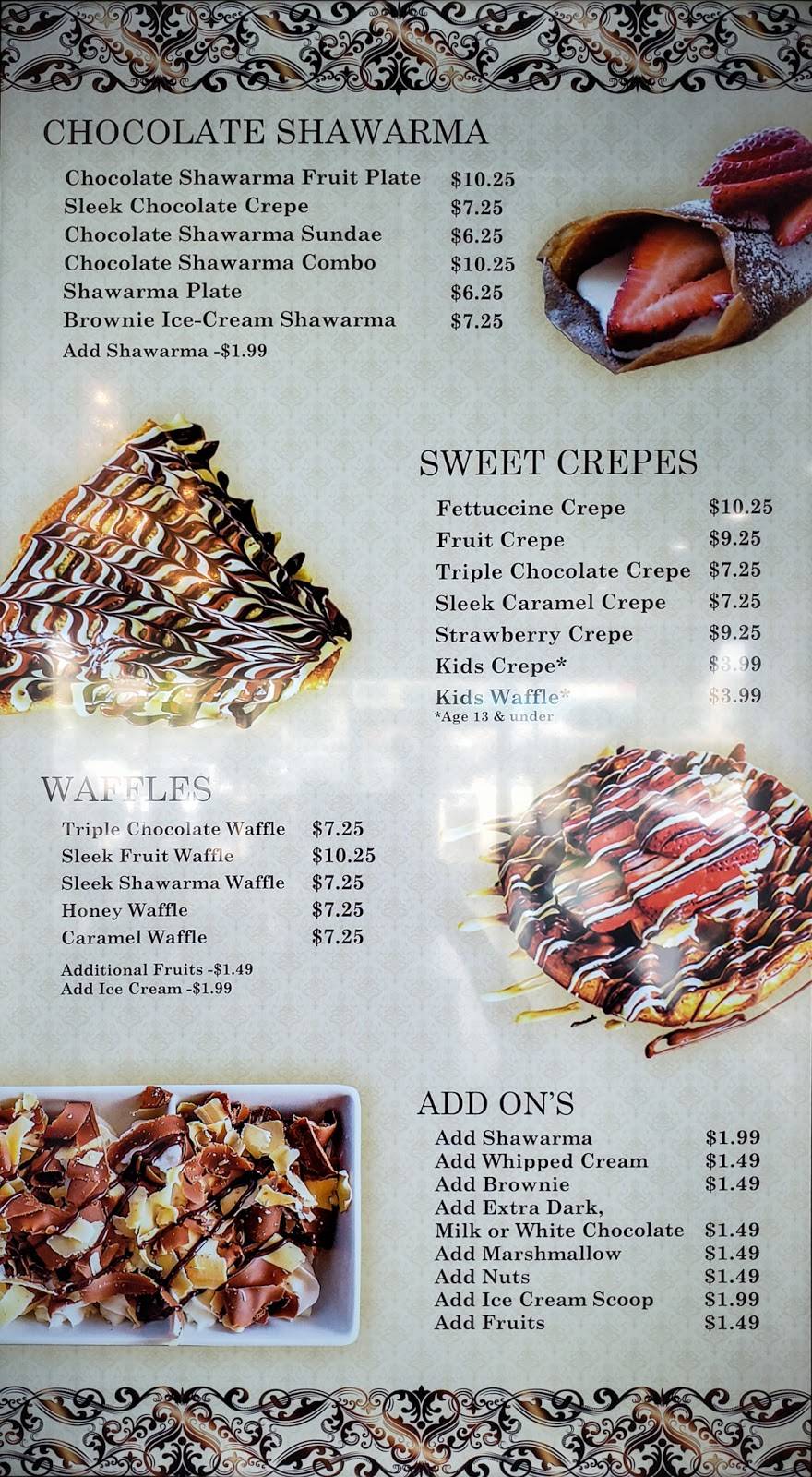 Sleek Creperie | Cafe | restaurant | 28610 US-290 Suite F-02, Cypress, TX 77433, USA | 2812132108 OR +1 281-213-2108