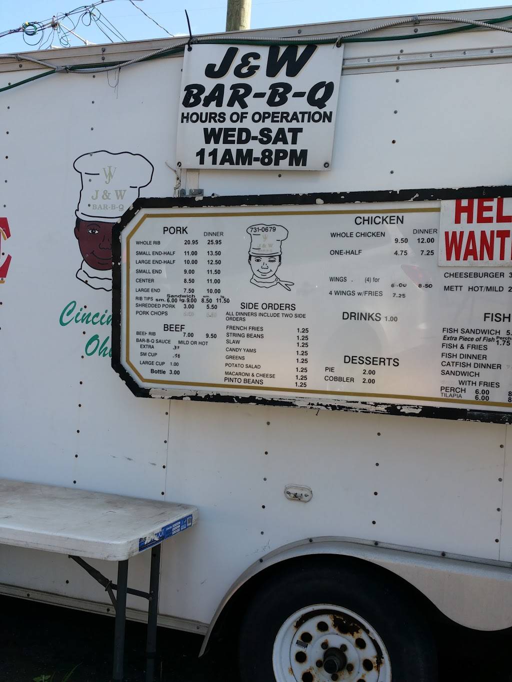 J & w Bar-B-Que | restaurant | 5644 Montgomery Rd, Cincinnati, OH 45212, USA | 5137310679 OR +1 513-731-0679