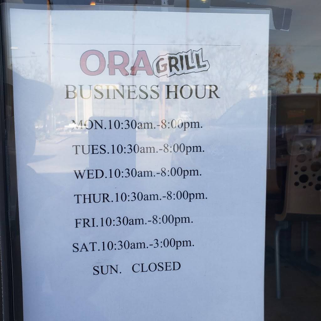 ora grill | restaurant | 21534 Devonshire St, Chatsworth, CA 91311, USA | 8186786607 OR +1 818-678-6607