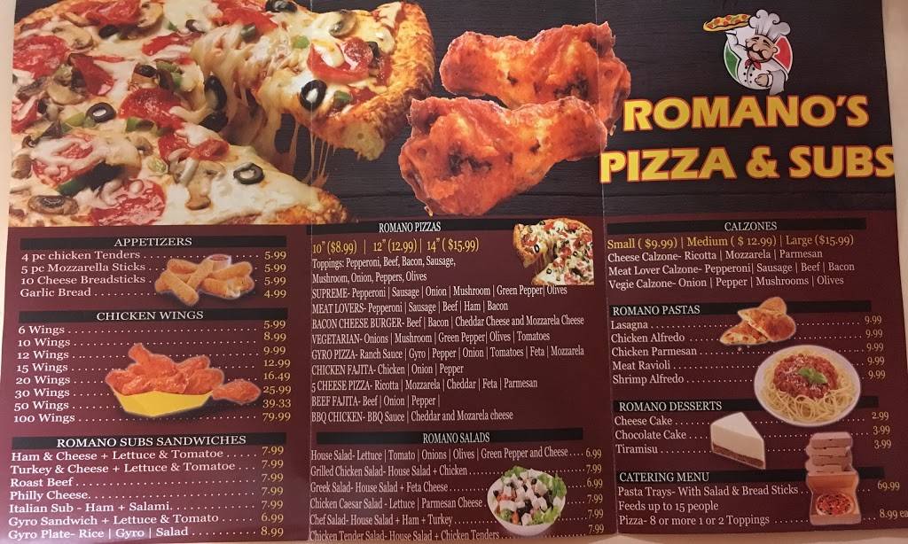 Romanos Pizza & Subs | restaurant | 600 S Water Ave, Gallatin, TN 37066, USA | 6154528978 OR +1 615-452-8978