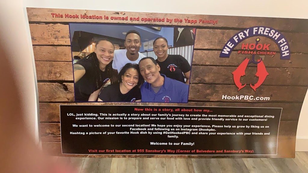 Hook Fish and Chicken | restaurant | 4282 Okeechobee Blvd, West Palm Beach, FL 33409, USA | 5617661557 OR +1 561-766-1557