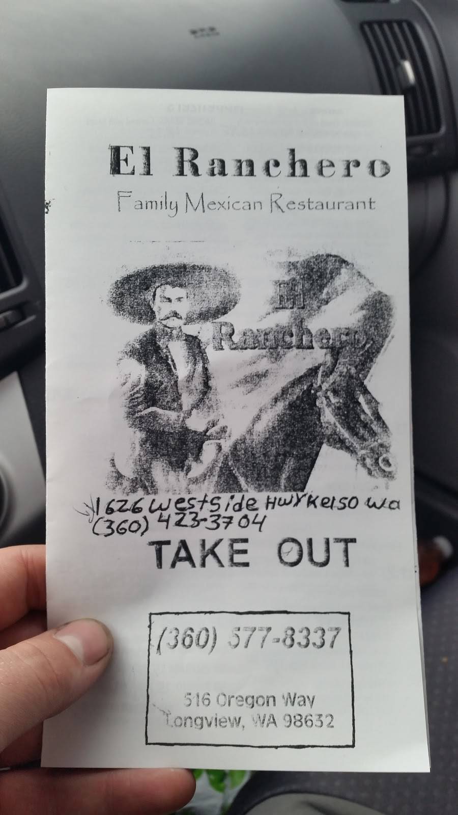 El Ranchero | restaurant | 1626 Westside Hwy, Kelso, WA 98626, USA | 3604233704 OR +1 360-423-3704