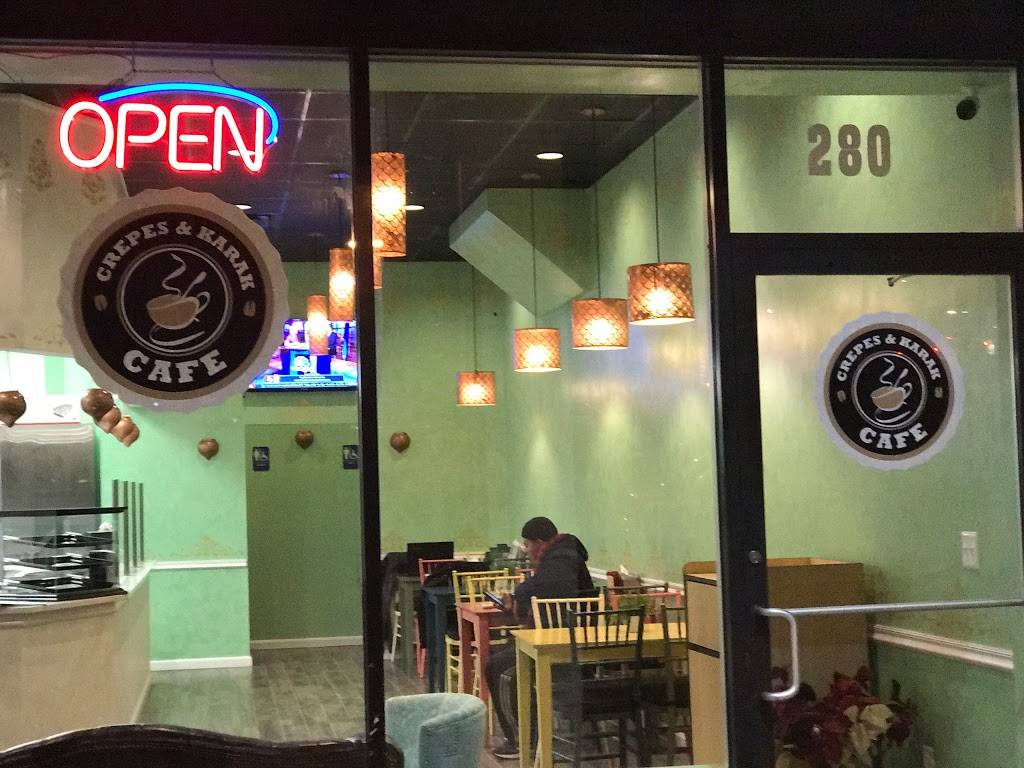 Crepes & Karak Cafe | cafe | 280 Cedar Ln, Vienna, VA 22180, USA | 7035732323 OR +1 703-573-2323