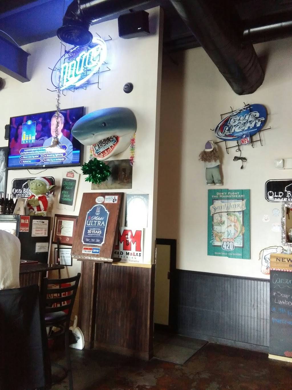 Carsons Grill | restaurant | 129 Old Hwy 431, Owens Cross Roads, AL 35763, USA | 2565851842 OR +1 256-585-1842