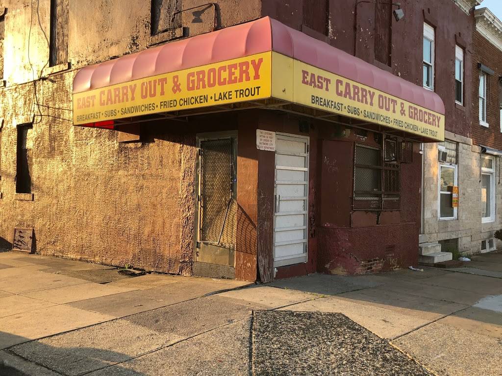 East Carryout | meal takeaway | 1743 N Washington St, Baltimore, MD 21213, USA | 4105221615 OR +1 410-522-1615
